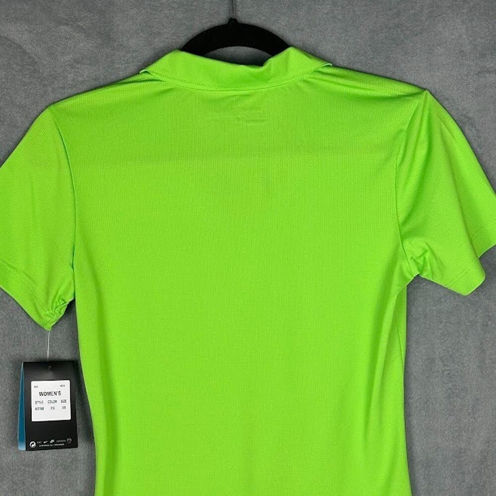 Nike Golf Polo Shirt Womens Extra Small Green Dri Fit Stay Cool Short Sleeve - Picture 7 of 12